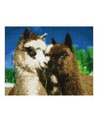 Алмаз. мозаика (класс.) 40х50 см, с подр., с полн. заполн. (25цв.) МИЛЫЕ ЛАМЫ (Арт. AC4066)
