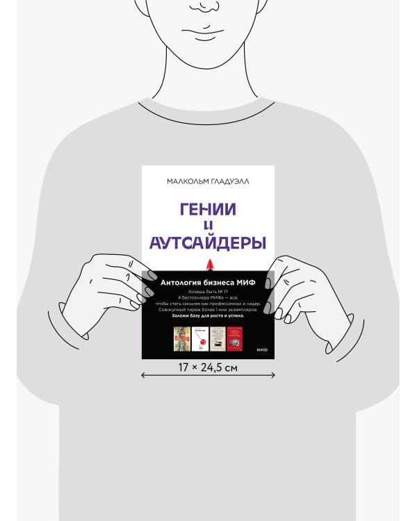 Комплект "Антология бизнеса МИФ" (4 книги в обечайке: 12778 Пять пороков команды; 12780 Ген директора; 12782 Гении и аутсайдеры; 12781 Шесть гениев ко