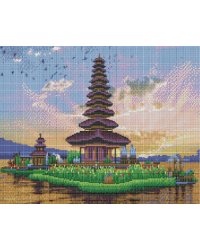 Алмаз.мозаика (блест) 40х50 см, с подр., с полн.заполн. (26цв.) ВОСТОЧНЫЙ ПЕЙЗАЖ (Арт. AS4021)