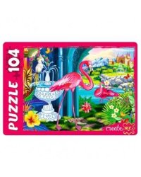 75. ПАЗЛЫ 104 элемента. КРАСИВЫЕ ФЛАМИНГО (Арт. ПУ104-2454)