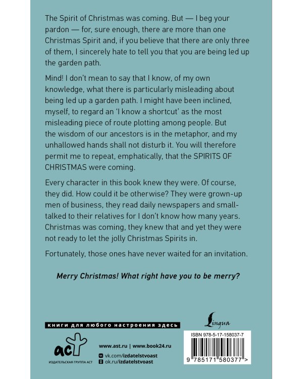 A Christmas Carol. In Prose. Being a Ghost Story of Christmas