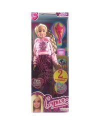 Кукла 29 см София беременная двойней, руки и ноги сгиб,  акс, кор КАРАПУЗ в кор.24шт