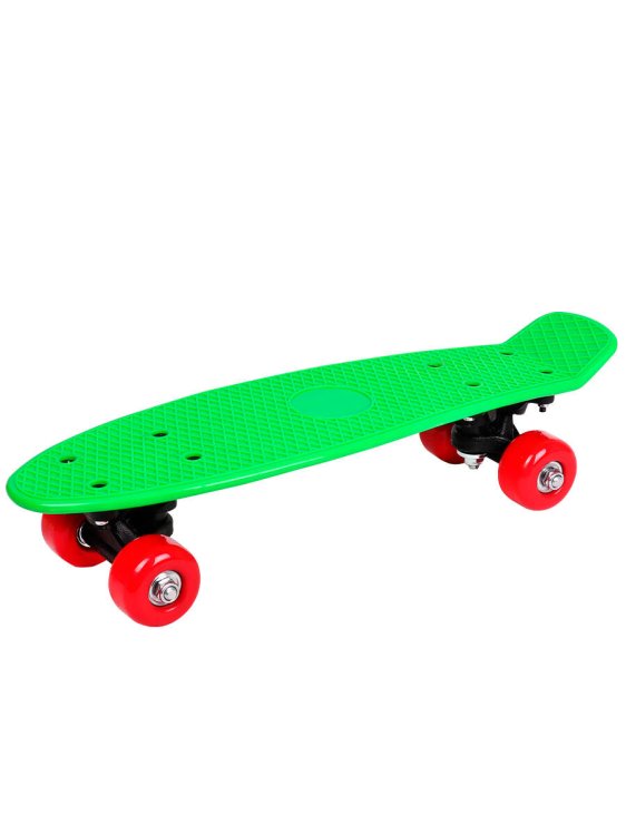 Скейтборд (43х13х10) дека пластик, основа пластик., колеса ПВХ 48мм ( Арт. WX-P1705-1G)