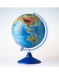 Глобус Земли физический. Диаметр 250мм