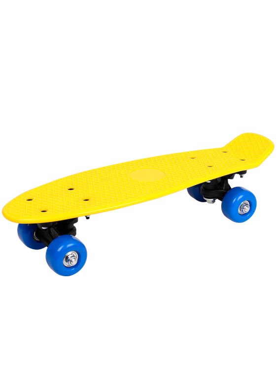Скейтборд (43х13х10) дека пластик, основа пластик., колеса ПВХ 48мм ( Арт. WX-P1705-1Y)