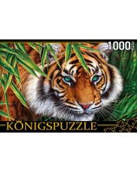 26. Konigspuzzle. ПАЗЛЫ 1000 элементов. П1000-6630 ПОРТРЕТ ТИГРА (Ф)