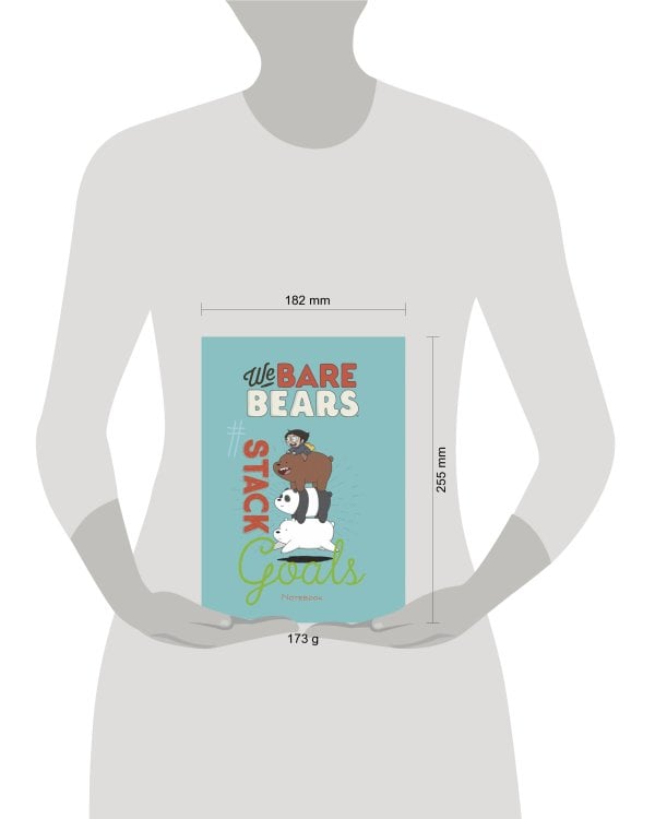 Блокнот. We bare bears (формат А4, мягкая обложка, круглые углы, блок в точку)