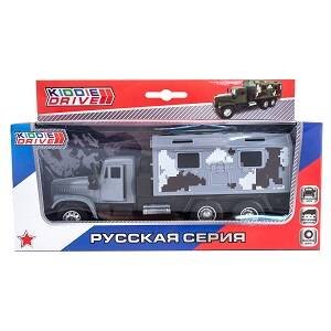 Инерционный военный грузовик (бежевый)