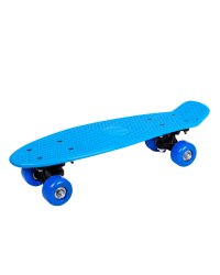 Пенниборд (43х12) дека пластик, основа алюм., колеса PVC, голубой( Арт. WX-1705-B)
