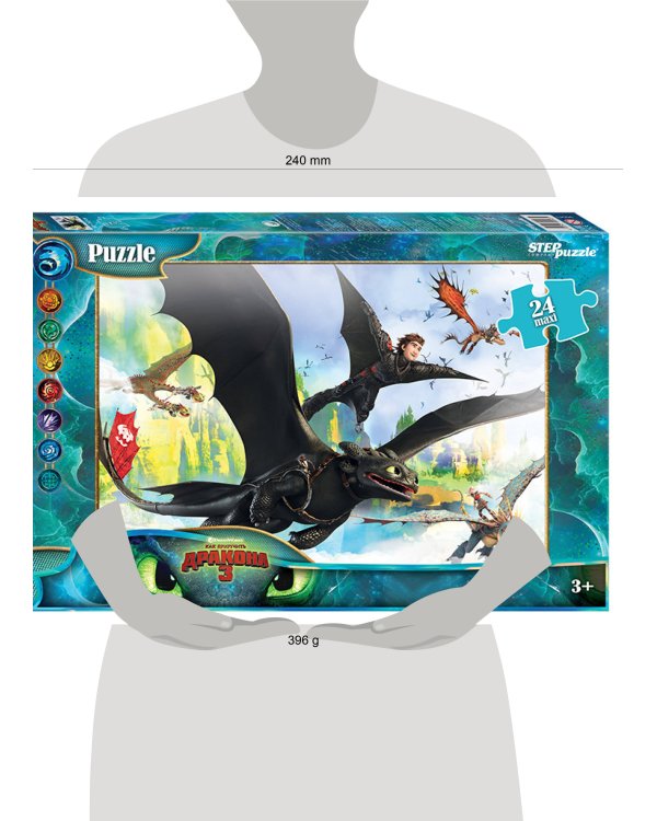 Мозаика "puzzle" maxi 24 "Драконы - 2" (DreamWorks)