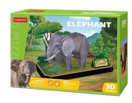 Animal Pals (Юнитойс) 3D пазл Слон, 42 детали