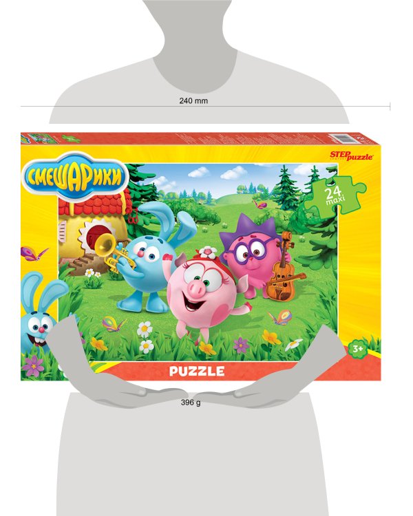 Мозаика "puzzle" maxi 24 "Смешарики" (Мармелад Медиа)