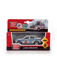 МАШИНА "ТЕХНОПАРК" ИНЕРЦ. АВТОВАЗ. ЛАДА ГРАНТА ПОЛИЦИЯ 12СМ, ОТКРЫВ. ДВЕРИ В РУСС. КОР. в кор.2*24шт