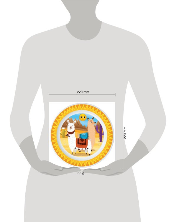 Тарелка пластиковая (для СВЧ). Ламы
