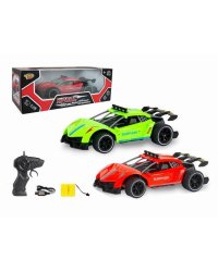 Машинка на р/у "Молния-1"(32см)(свет,пар,звук,акк.6V,цвет микс,в коробке) (Арт. M1232-4C)