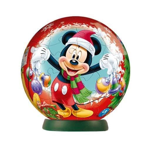 Пазл-шар Микки Маус, 60 деталей, Новогодняя коллекция
