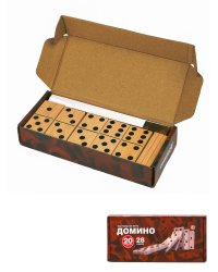 Домино деревянное (19х8.3х4 см) в коробке (Арт. AN02568)