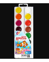 Акварель ZOO 16 цв. без кист. пласт. упак. европодвес