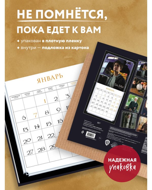Гарри Поттер и узник Азкабана. Календарь настенный на 2025 год (170х170 мм)