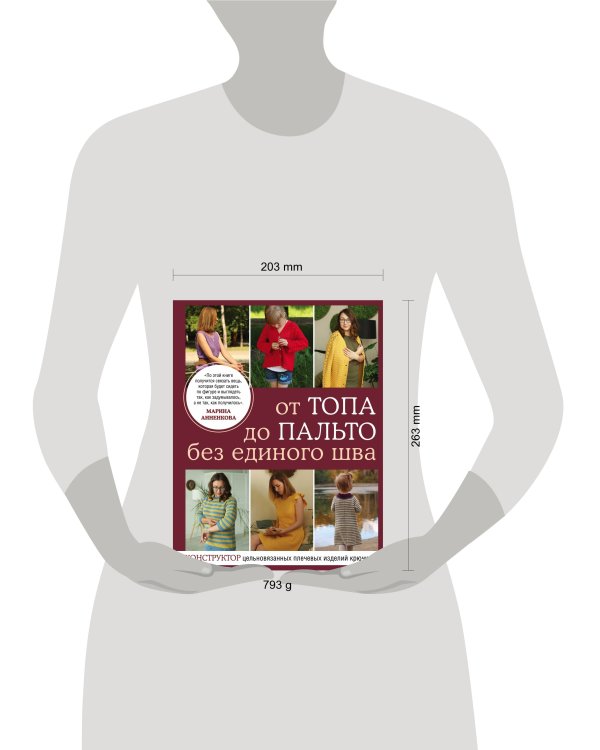 От топа до пальто без единого шва. Конструктор цельновязанных плечевых изделий крючком