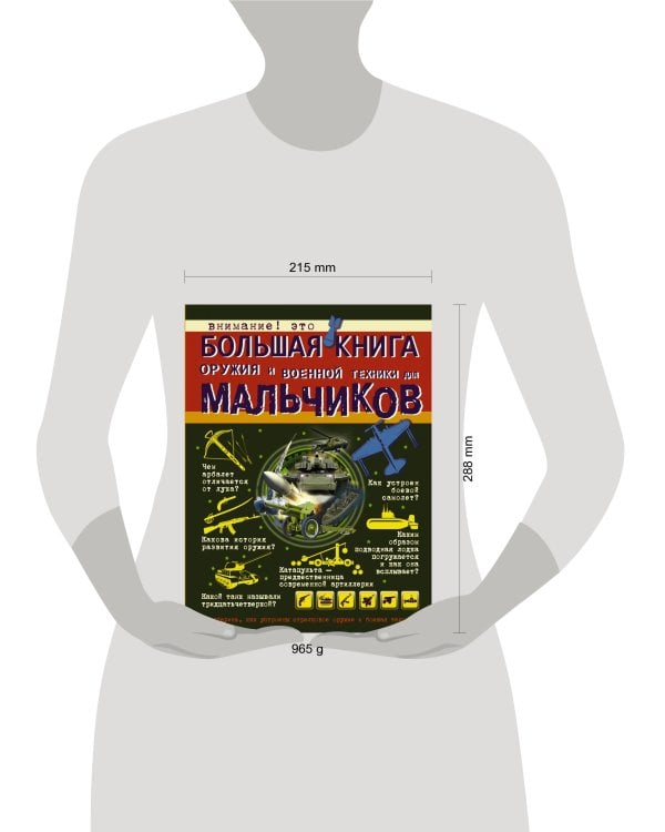 Большая книга оружия и военной техники для мальчиков