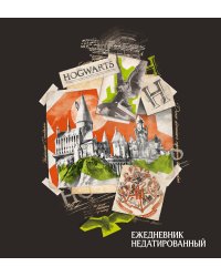Гарри Поттер. Хогвартс. Ежедневник недатированный (А5, мягкая обложка, 80 л., квадратный)