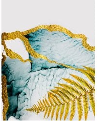 Золотой папоротник. Тетрадь на кольцах, А5, 100 л., с цветными разделителями, зол. фольга