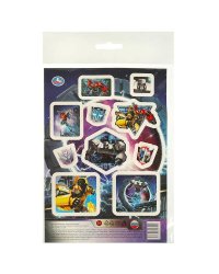 Наклейки бумажные, а5, роботы Умка в кор.500шт