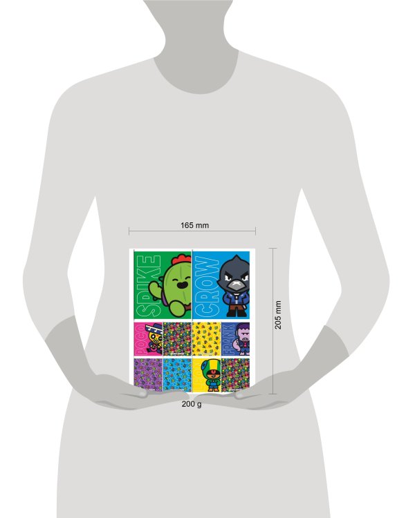 Brawl Stars. Тетрадь школьная, клетка,48 л.