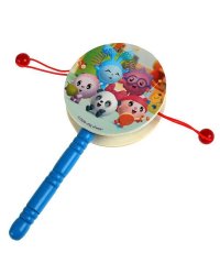 Игрушка деревянная МАЛЫШАРИКИ бубен-стучалка,  пакет с хедером Буратино в кор.405шт