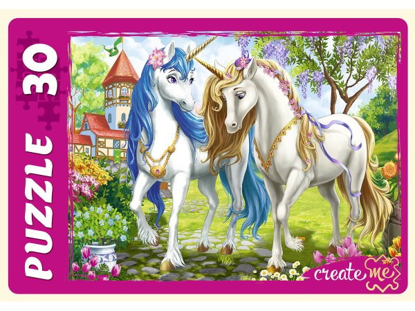 03. МАКСИ-ПАЗЛЫ 30 элементов (Рыжий Кот) МАКСИ-ПАЗЛЫ 30 элементов. Чудесные единороги №23 (Арт. ПУ30-1121)