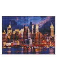 Алмаз. мозаика (класс.) 30х40 см, c подр.,с полн.заполн.(24цв.)  НОЧНОЙ МЕГАПОЛИС. Арт. ST545