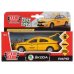 Машина металл SKODA Rapid такси 12см, открыв. двери, инерц. в кор. Технопарк в кор.2*24шт