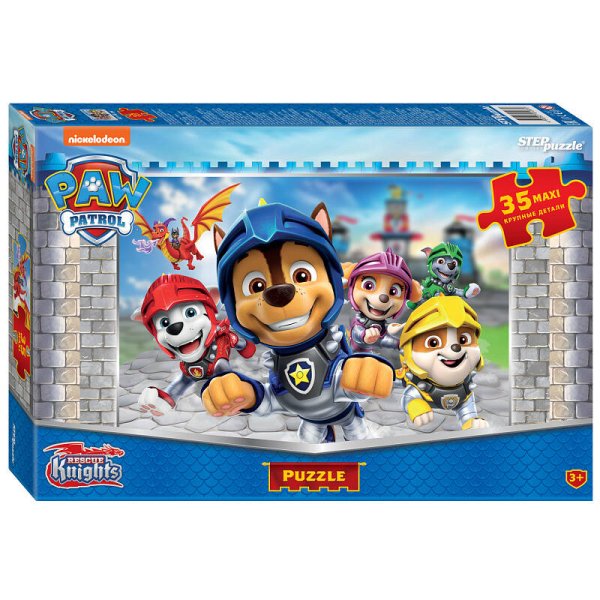 Пазл (STEPpazzle) Мозаика "puzzle" 35 MAXI "Щенячий патруль (new 1)" (Никелодеон)