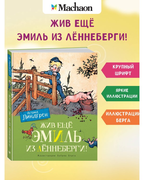 Дополнительное изображение книги «Жив ещё Эмиль из Лённеберги! (цв.илл. Бьёрна Берга)»