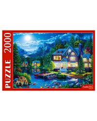 ПАЗЛЫ 2000 элементов. Ф2000-3700 Дом у ночного озера