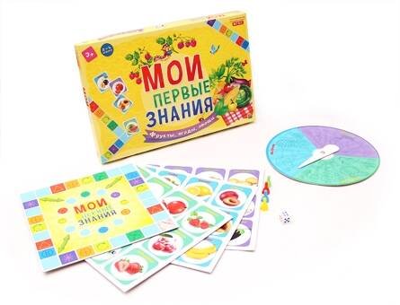 Настольная игра. Мои первые знания. ФРУКТЫ, ЯГОДЫ, ОВОЩИ (Арт. ИН-8065)