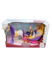 Карета с куклой.Сказочная прогулка(кукла,лошадь ход,звук,2*ААне в коv,в кор.)(40х13х21см)арт.2044440