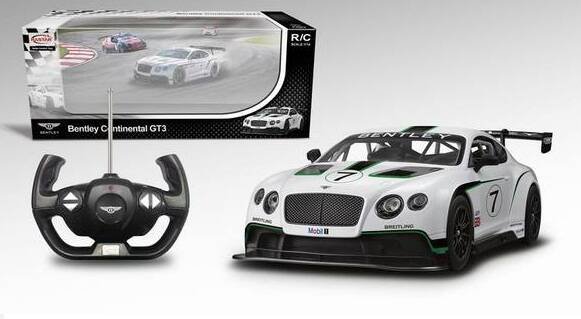 МАШИНА Р/У RASTAR BENTLEY CONTINENTAL GT3 1:14 СО СВЕТОМ, ЦВЕТ БЕЛЫЙ В КОР. в кор.6шт