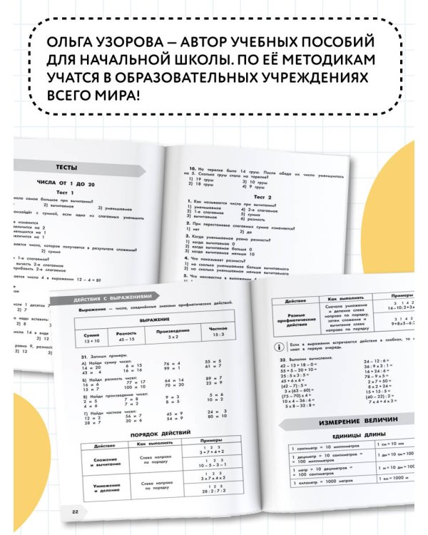 Математика в схемах и таблицах. Все темы школьного курса 2 класса с тестами.