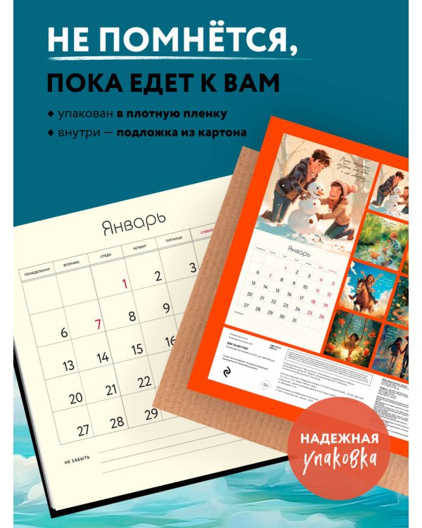 Иди за мечтой. Календарь настенный на 2025 год (300х300)
