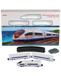 Железная дорога РЖД на р/у "сапсан",свет+звук, длина 675см, 58*40*6см ИГРАЕМ ВМЕСТЕ в кор.8шт