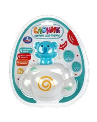 Игрушка для купания слоник на блист. Умка в кор.2*48шт