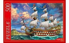 ПАЗЛЫ 500 элементов. Ф500-5144 СТАРИННЫЙ ПАРУСНИК