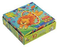 Умные кубики  в поддончике. 9 штук. Цирк (new)