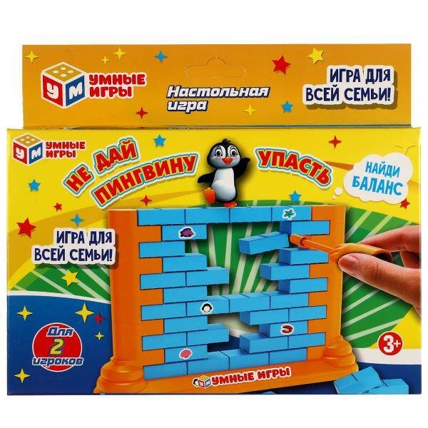 Настольная игра не дай пингвину упасть, кор.20*13*4,5см Умные игры в кор.2*72шт