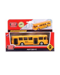АВТОБУС "ТЕХНОПАРК" МЕТАЛЛ. ИНЕРЦ. 15СМ, ОТКРЫВ. ДВЕРИ В РУСС. КОР. в кор.2*24шт