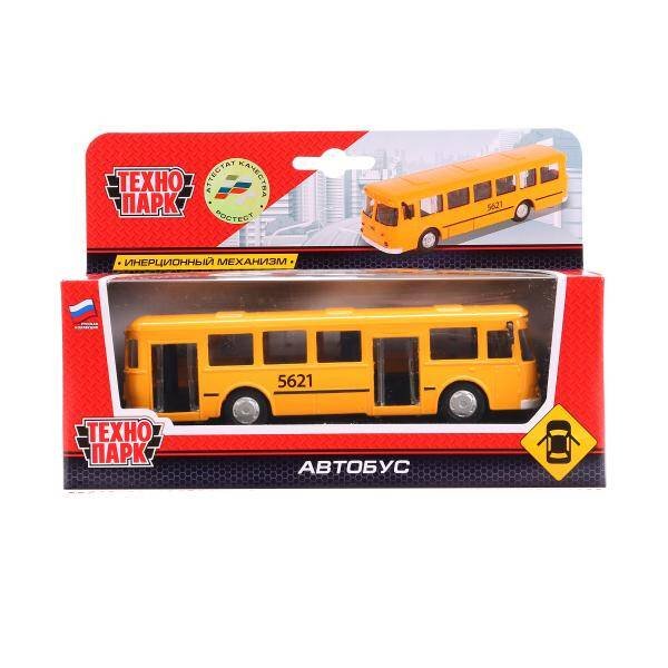 МАШИНЫ МЕТАЛЛ -БЕЗ СВЕТА И ЗВУКА- ТЕХНОПАРК (Умка) АВТОБУС "ТЕХНОПАРК" МЕТАЛЛ. ИНЕРЦ. 15СМ, ОТКРЫВ. ДВЕРИ В РУСС. КОР. в кор.2*24шт