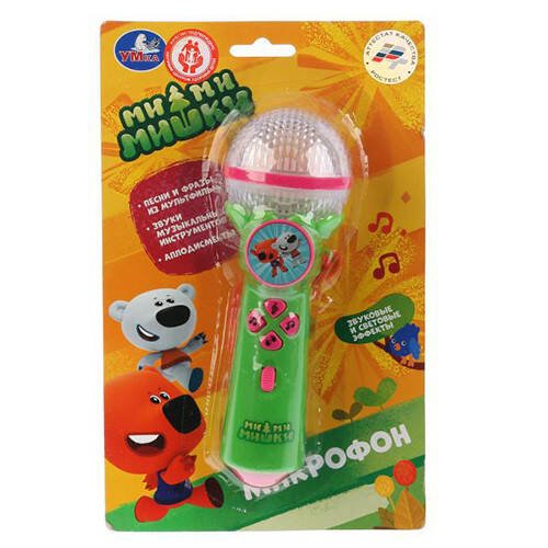 Микрофон.Песни из м/ф Ми-ми-мишки и звуки муз.инструментов.ТМ "Умка" на блистере в кор.2*96шт