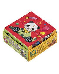 Умные кубики в поддончике. 4 штуки. Кто на чем мчится